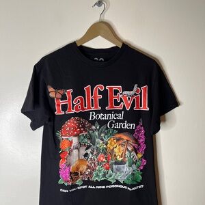 Half Evil 333 Botanical Garden Shirt Size Medium Slim Mens